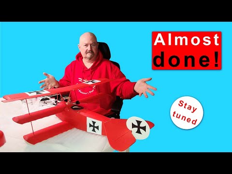 The Red Baron Triplane is ALMOST done! Dancing Wings Hobby Fokker DR1 770mm S17 balsa model kit.
