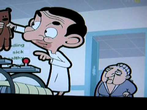 Den tecknade Mister Bean- åker rullstol del 2
