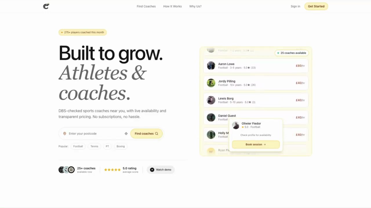 Coachly Demo Video
