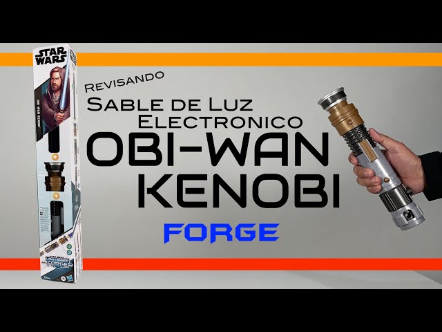 Vídeo relacionado con Star Wars Lightsaber Forge Kyber Core, OBI-WAN Kenobi, Sable de luz Azul Personalizable