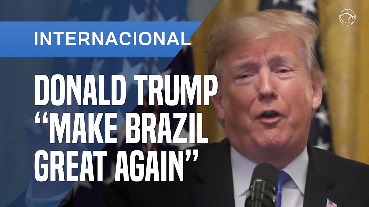 TRUMP CITA BOLSONARO AO ADAPTAR BORDÃO: “MAKE BRAZIL GREAT AGAIN”
