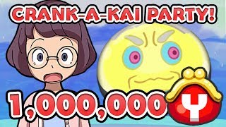 ONE MILLION Y-MONEY Crank-a-kai Party! 50% RARE PULLS! Yo-kai Watch Wib Wob / Wibble Wobble Stream