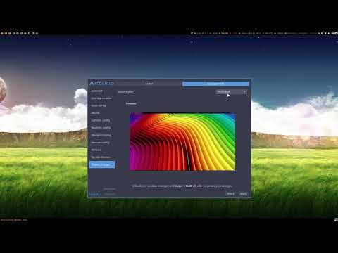 ArcoLinux : 1510 ArcoLInux Tweak Tool - Theme changer on Awesome
