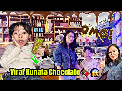 😱OMG Kunafa CHOCOLATE yeta po raicha 😍| Aanie ko reaction 🤣| family vlog