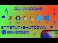 MICROSOFT WINDOWS ALL STARTUP AND SHUTDOWN SOUNDS REVERSED