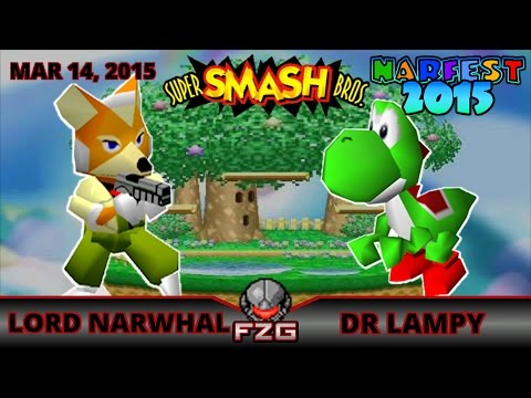 Narfest 2015|Smash 64-Grand Finals: Lord Narwhal (Fox, DK, Yoshi) vs Dr. lampy (Falcon, Yoshi)