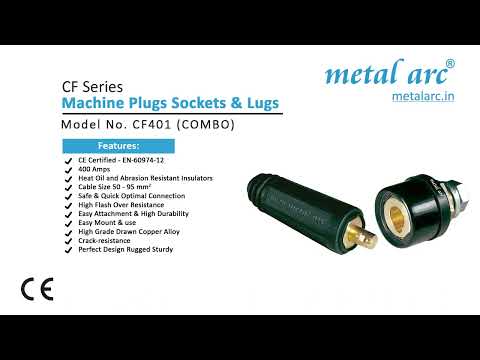 Brass machine connector & socket combo cf401 400 amps, packa...