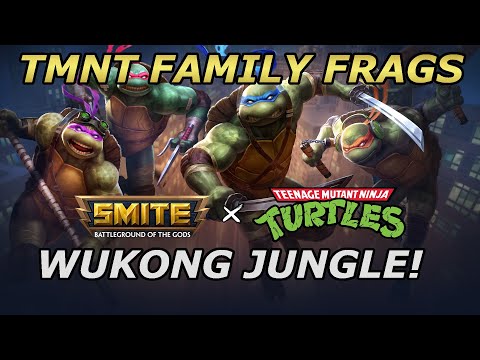 FULL TMNT TEAM WUKONG JUNGLE 20+ KILLS! (Smite Conquest Jungle) - SMITE