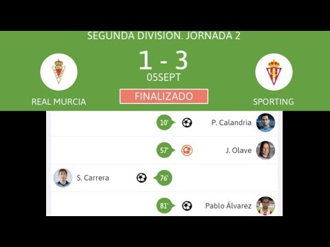 Real Murcia 1, Real Sporting de Gijón 3. Temporada 04/05.