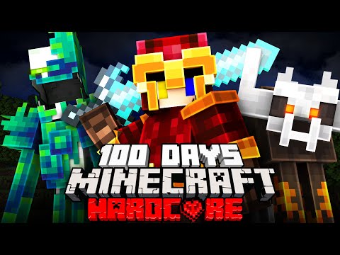 I Survived 100 Days as a BLOOD MAGE in Hardcore Minecraft