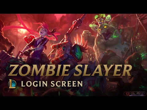 Zombie Slayer Jinx, Pantheon, Nunu & Willump | Login Screen - League of Legends
