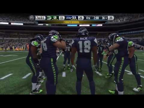 Madden NFL 15 Packers vs. Seahawks opening game Gameplay (PS4)