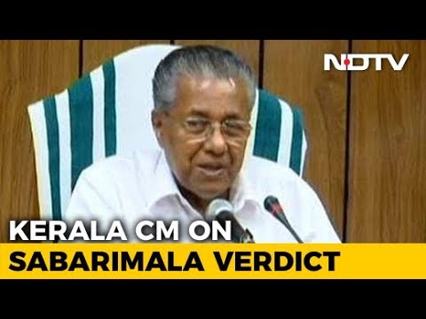 Image result for kerala CM who supports SC verdict & opposes sentiments of devotees