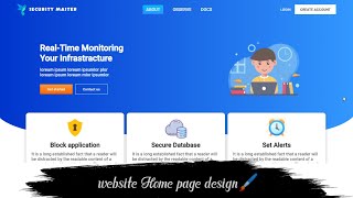 How to create a beautiful website Home page by HTML & CSS | No.2 |#devideas