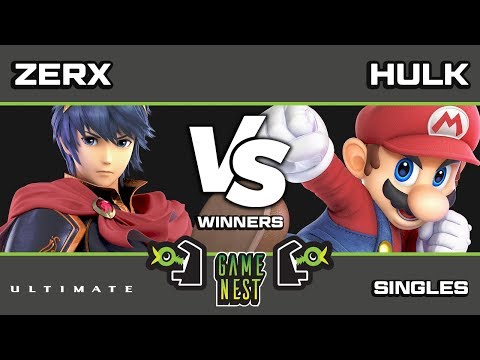 Game Nest Smash It Up: Zerx (Marth) vs Hulk (Mario) - Winners Round 2