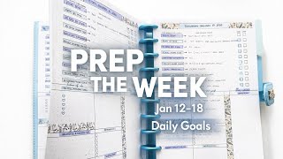 Prep the Week With Me | Jan 12–18 | Daily Goals in the Daily Grind Planner ✨