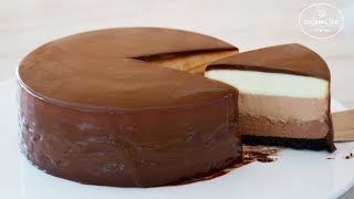 (No Gelatin, eggless, no bake) Chocolate Cheesecake recipe