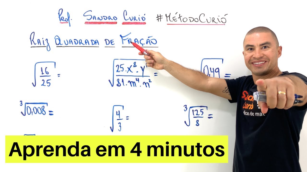 COMO RESOLVER RAIZ QUADRADA DE FRAÇÕES