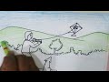How to draw Dashain  festival  drawing