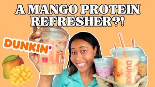 This Protein Drink Actually Doesn't Taste Like Protein #dunkin #healthydrinks