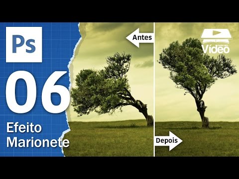 Distorção de Marionete Puppet Warp Curso de Photoshop 06 Gustavo Guanabara