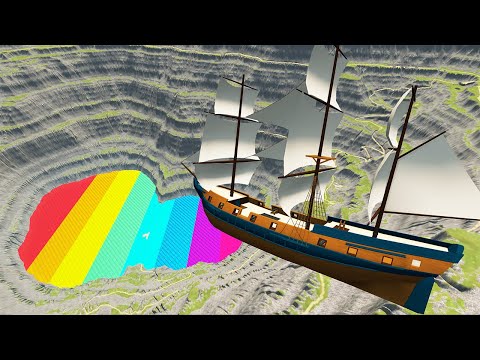 Leap Of Death Car Jumps & Falls Into Colored Pool #3 – BeamNG.Drive