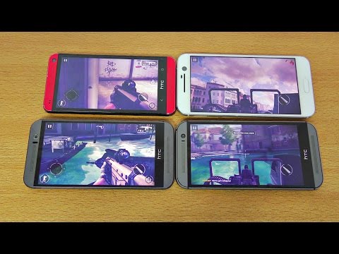 HTC 10 vs M9 vs M8 vs M7 Modern Combat 5 Gameplay Comparison! (4K)