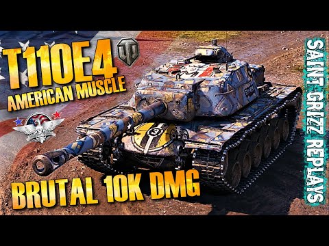 WoT T110E4 Gameplay ♦ 10K Dmg 8 Frags ♦ Tank Destroyer Review