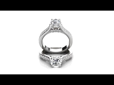 Diamond Engagement Ring With Side Stones