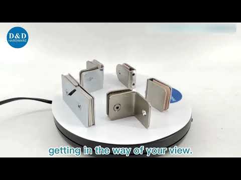 OEM Manufacturer Stainless Steel Brass Glass Railing Handrail Balustrade Accessories Glass Holder Bathroom Shower Room Door Clip Clamp