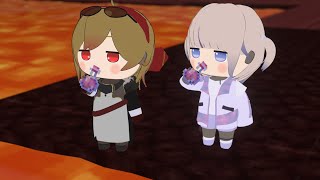 番長とカエラのネザー探検【轟はじめ/Kaela Kovalskia/ホロライブ切り抜き】【3Dアニメ】