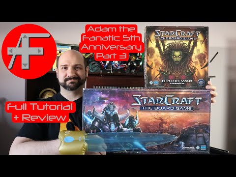 AtF 5th Anniversary part 3:StarCraft the Board Game + Brood War Expansion-Complete Tutorial & Review