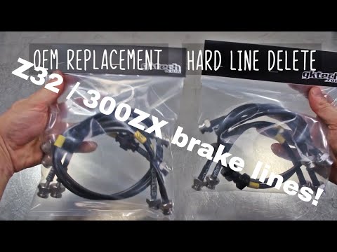 GKTech Z32 / 300ZX brake line install
