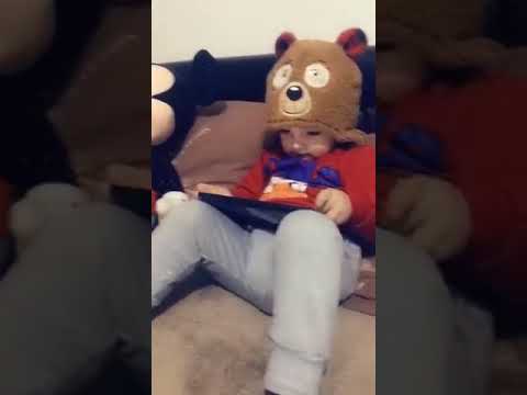 Rroni Jakupi listening his favorite song Ronnie Baby