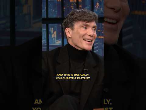 Cillian Murphy records a radio show in the basement of his house 🎧