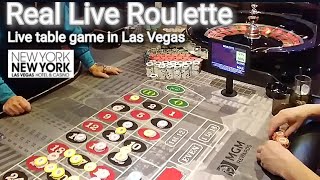 Live roulette at NEW YORK NEW YORK Hotel & Casino