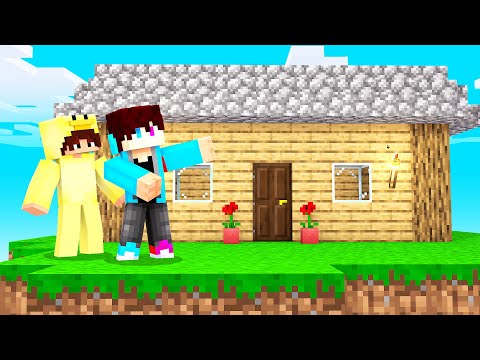 BEST FRIEND SURPRISE With NEW HOUSE!  (Minecraft Skyblock)