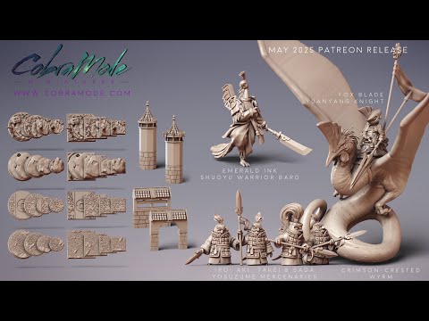 Cobramode 3D Printable Miniatures - May 2025 Patreon Release