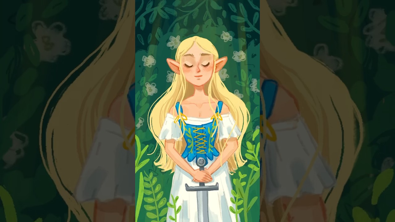 Elf illustration 🧝‍♀️ #elf #fantasy #digitalart #drawing #procreatedreams