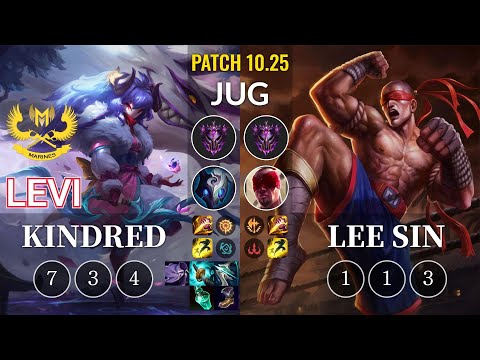 GAM Levi Kindred vs Lee Sin Jungle - KR Patch 10.25