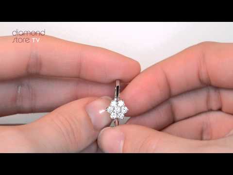 FT20 72Y - Millie 18K White Gold 0.50CT Diamond Cluster Ring