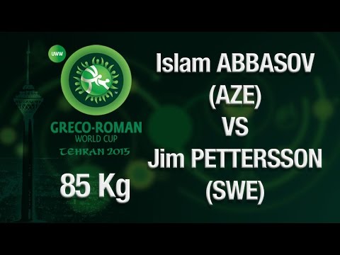 Group A, Round 3 - Greco-Roman Wrestling 85 kg - ABBASOV (AZE) vs PETTERSSON (SWE) - Tehran