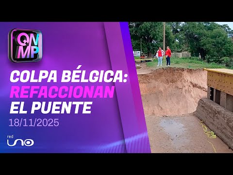 Trabajan en la refacción del puente Colpa Bélgica, en Que No Me Pierda