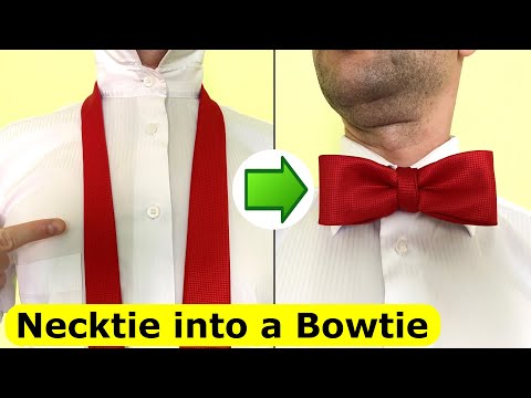 How to make a Bowtie from Necktie