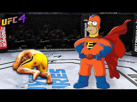 Bruce Lee vs. Homer Whopper (EA sports UFC 4)