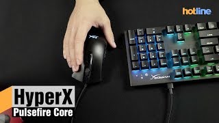 HyperX Pulsefire Core RGB Black (HX-MC004B, 4P4F8AA) - відео 1