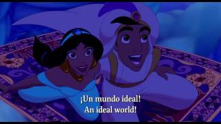 Aladdin &quot;A whole new world&quot; Latin American Spanish w/English Subs