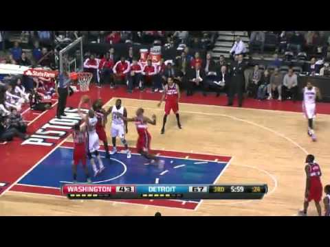 Washington vs Detroit NBA Highlights 12/21/2012