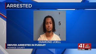Pennsylvania man arrested in Monroe County after pursuit in stolen vehicle