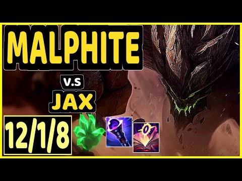 MALPHITE vs JAX - 12/1/8 KDA TOP GAMEPLAY - EUW Ranked MASTER